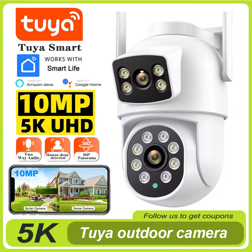 Home Cinema Wall Panels - Уличная Wi-Fi PTZ-камера Tuya 4K 8MP