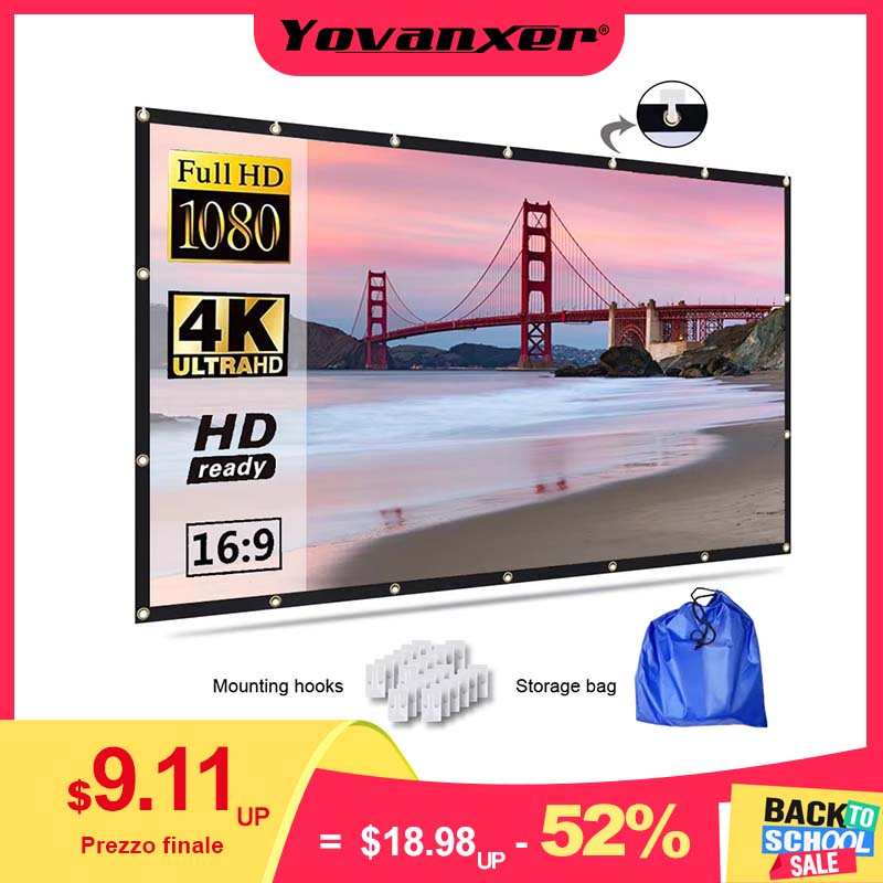 Home Cinema Blanc - Портативный экран Yovanxer для проектора 84