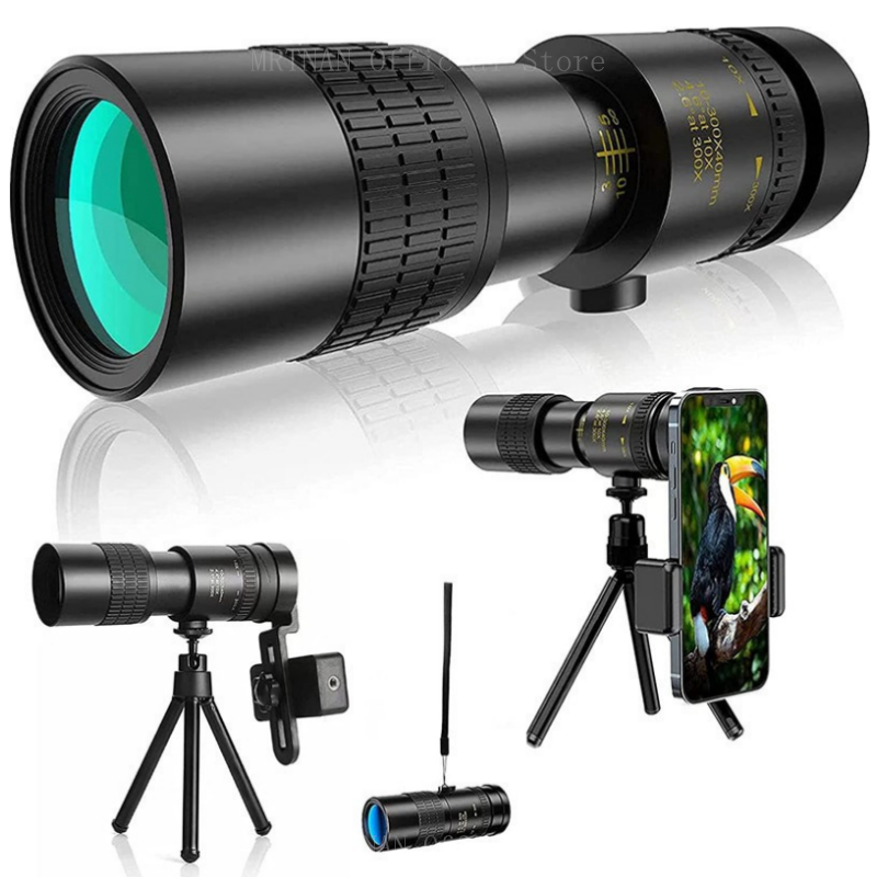 Home Cinema Center - Мощный бинокль 10-300X HD, профессиональный монокулярный