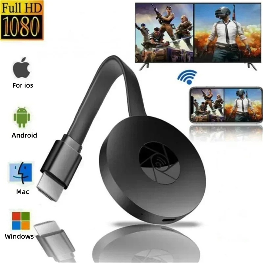 Smart Tv Stick - Беспроводной HDMI-адаптер 1080P с Wi-Fi, TV-стик,