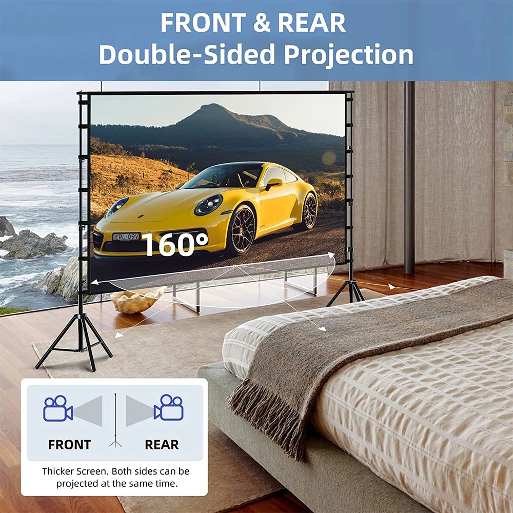 Экран-проектор LEJIADA с подст – обзор и цена Home Cinema Blanc