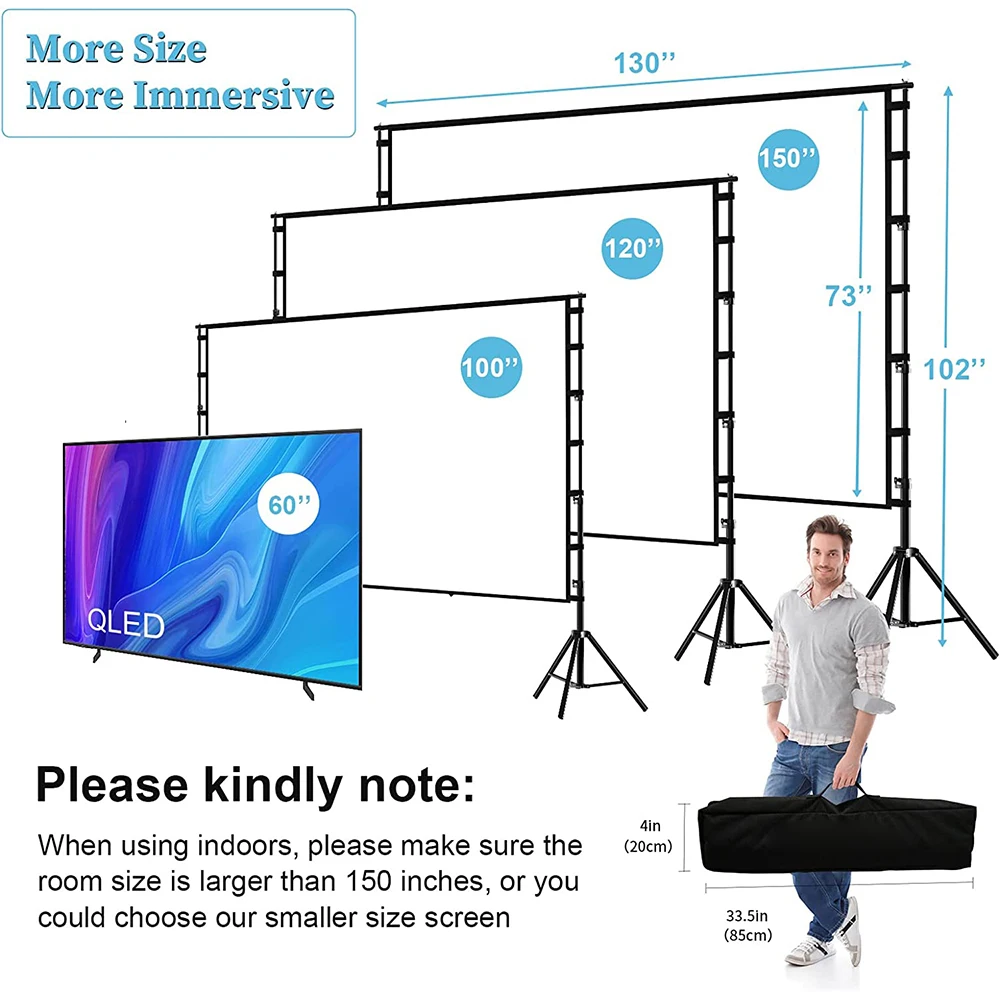 Экран-проектор LEJIADA с подст – обзор и цена Home Cinema Blanc