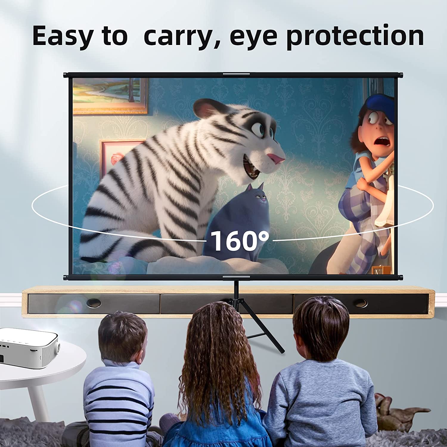 Экран для проектора VEIDADZ с  – обзор и цена Home Cinema Blanc