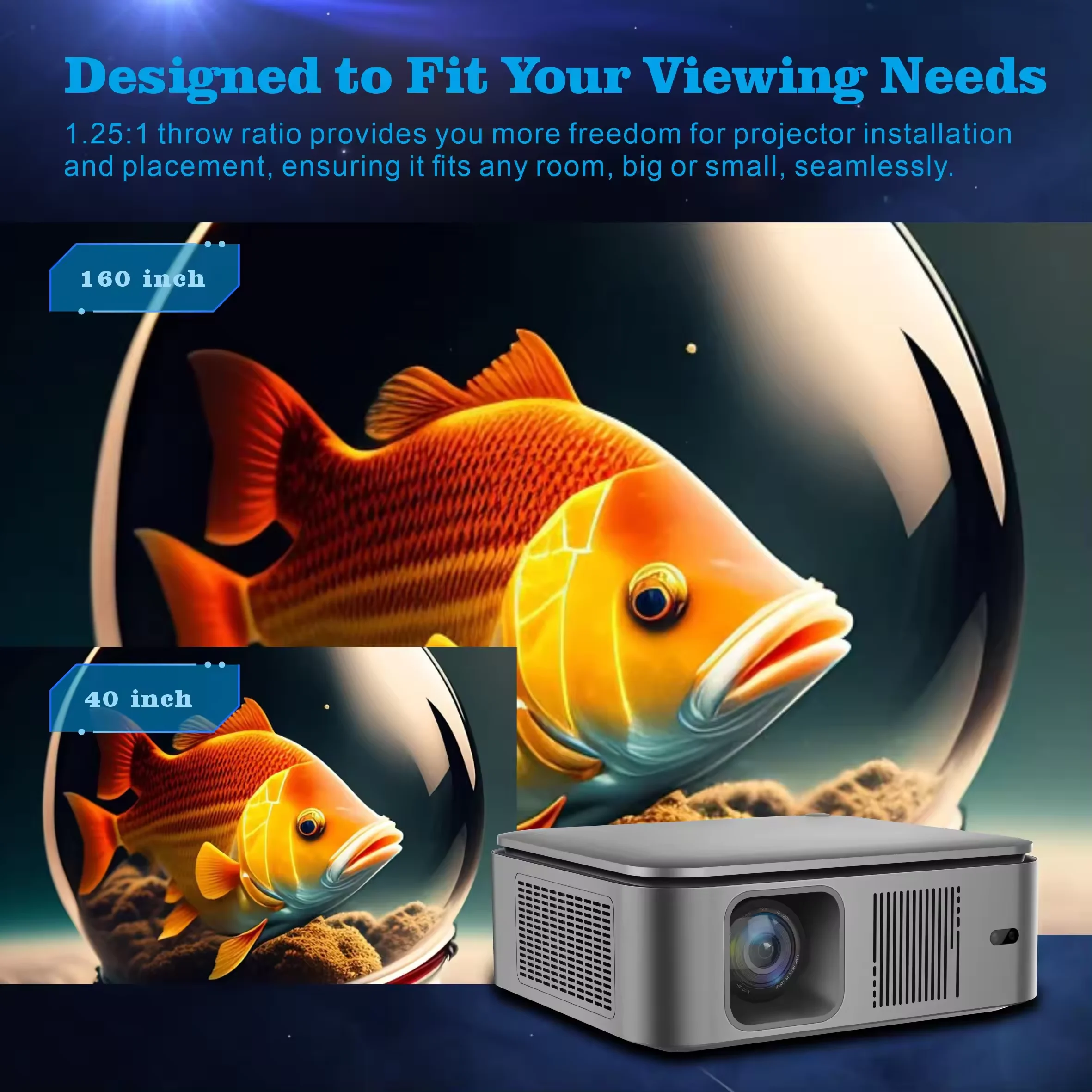 Новый HD-проектор 1080P HY450  – обзор и цена Home Cinema Portable
