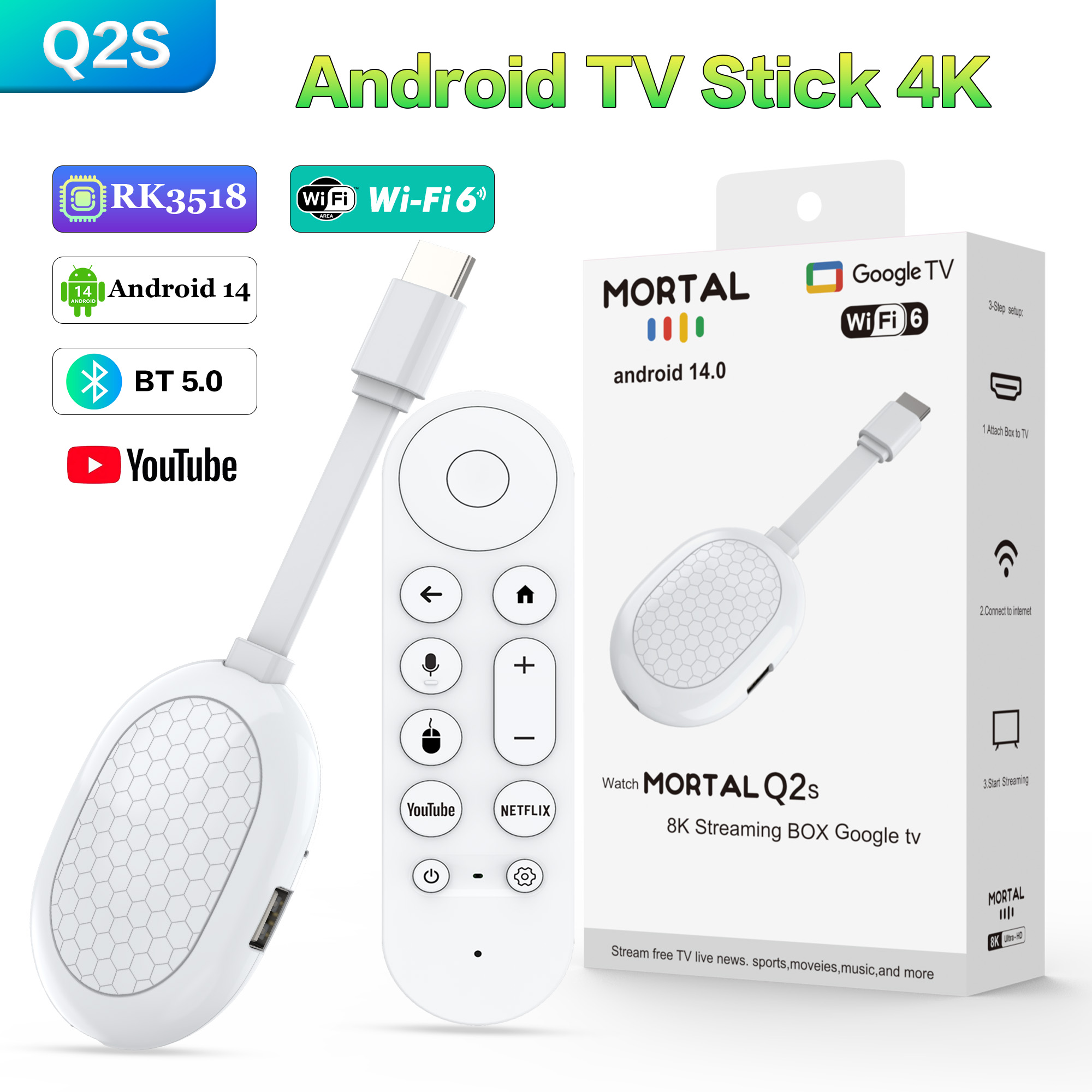 Новый смарт-ТВ-стик Q2S на And – обзор и цена Smart Tv Stick