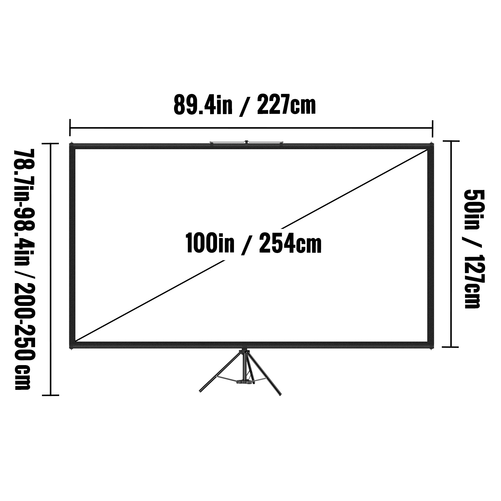 100-дюймовый проекционный экра – обзор и цена Home Cinema Portable