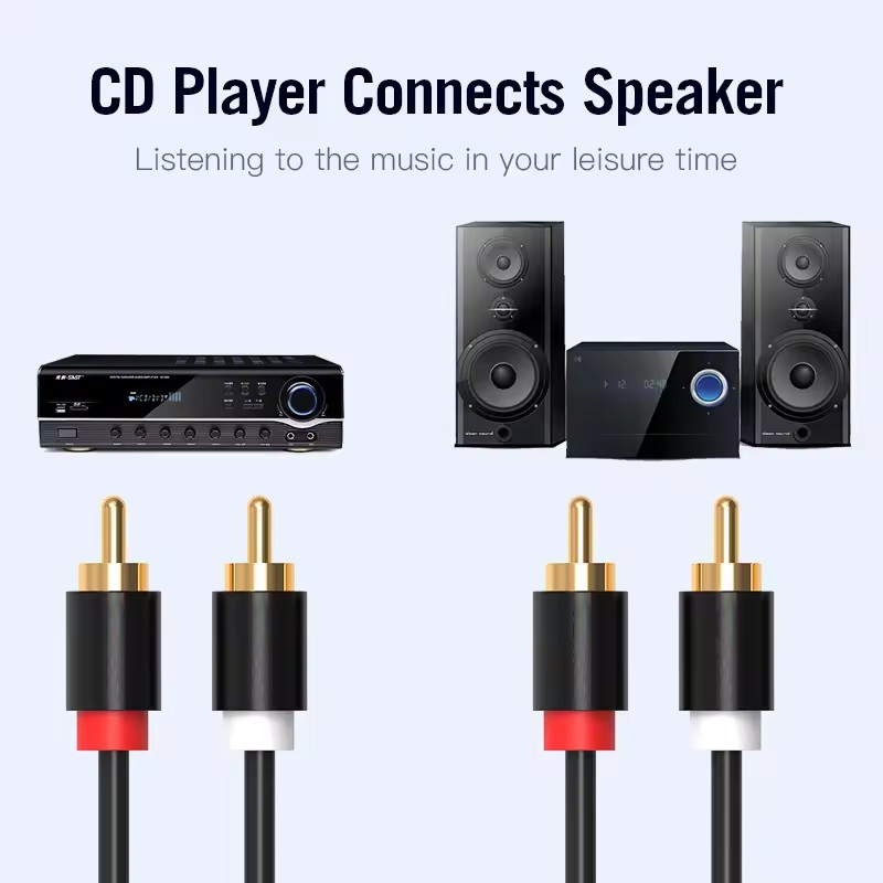 HIFI Стерео RCA Кабель 2RCA к  – обзор и цена Home Cinema Amplifier