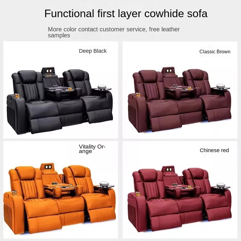Комплекты кожаных диванов-рекл – обзор и цена Home Cinema Chairs