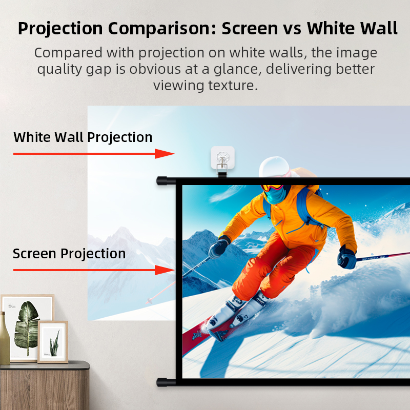 Портативный экран для проектор – обзор и цена Home Cinema Blanc