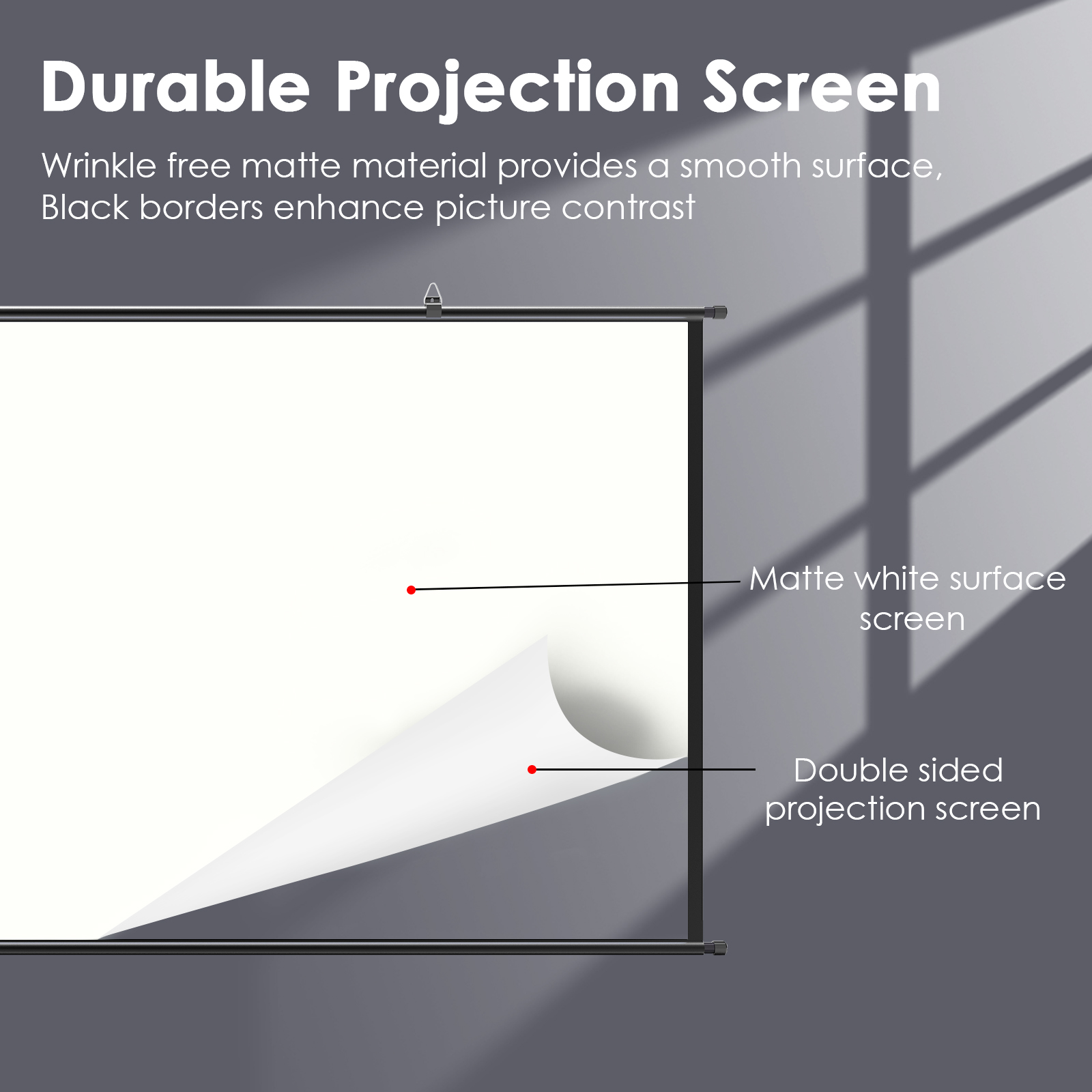 Настенный проекционный экран L – обзор и цена Home Cinema Blanc